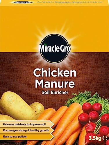 3.5kg Chicken Manure, Garden Fertiliser Ready to Use, Ideal for Growing Fruits and Vegetables