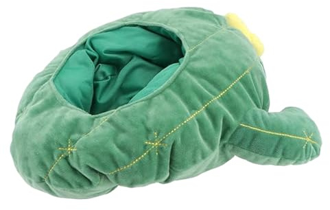 Uonguon plysch kaktus hatt för män | bedårande tecknad headset för cosplay | och festivaler, perfekt för semestertillbehör och roliga kostymkostymer, stå ut med denna unika plysch mössa till vilken