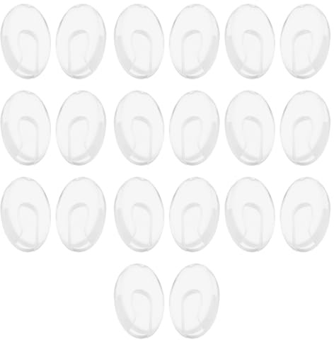 ECSiNG 10 paia di naselli per occhiali, naselli di ricambio, in silicone, compatibili con occhiali senza montatura Silhouette