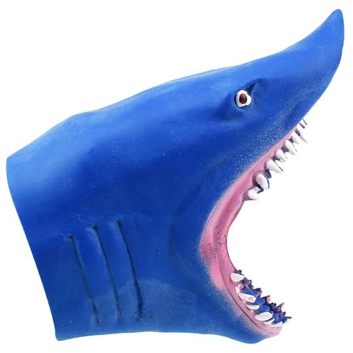 Marionetas de Mano de tiburón realistas y aterradoras con Dientes Afilados para niños y Adultos. Marionetas de Mano de Goma Suave para el hogar, guardería, Cuentos bromas. de