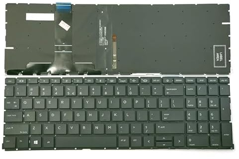 För HP för ZBook för Power G7 för G8 Mobile Workstation Laptop Tangentbord USA Svart med bakgrundsbelysning