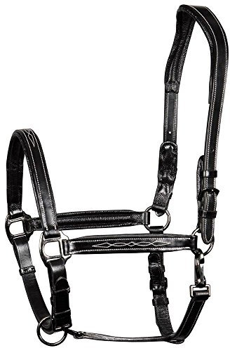 Harry's Horse Halster Leder, Supreme, Farbe:schwarz, Größe:Full