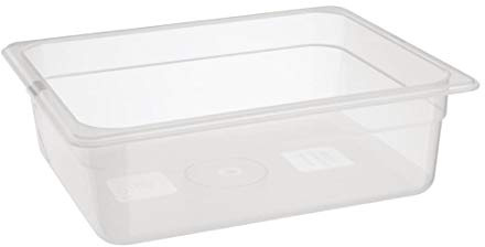 NISBETS Essentials Polypropylene 1/2 Gastronorm Container without Lid 100mm