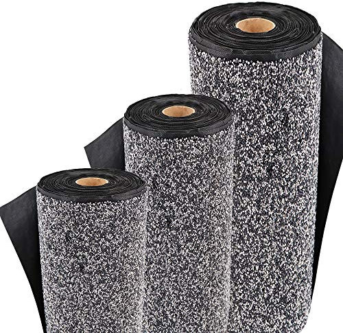 Aquagart Premium Teich Steinfolie grau I Steinfolie Teich-Folie für Bachlauf Gartenteich Zubehör I Epdm-Folie Stein-Matte Teichrand Teichzubehör I Kiesfolie (Steinfolie 40cm breit, 2m)