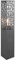 Trio Leuchten Cooper 507360142 Borne Eclairage Extérieur Inox Anthracite Transparent Insert Plastique 1 x E27, Charbon