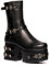 LAMODA Damen Moonwalker Mid Calf Boot, Black Pu, 37 EU
