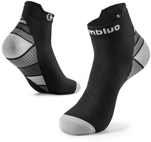 CAMBIVO Kompressionsstrümpfe Damen Herren Kurz, Plantarfasziitis Socken Stützstrümpfe für Knöchelschutz, Kompressionssocken bei Reise, Laufen, Sport