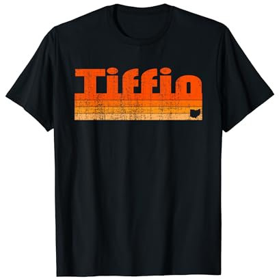 Tiffin, style rétro des années 80 de l'Ohio T-Shirt