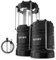 SUBOOS Lot de 2 Lanterne de Camping Rechargeable 3 en 1 - Lampe Solaire Camping avec Batterie Remplaçable, USB-C, AA, Solaire, 15H+ Éclairage LED, Portable pour Randonnée/Urgence