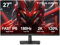 TITAN ARMY Gaming Monitor 27 Zoll, 180Hz, 2K QHD 2560 x 1440p Fast IPS 1ms GTG Monitore, G-Sync & FreeSync, 120% sRGB HDR10 PC Bildschirm, Blaulicht Reduktion, VESA, HDMI 144Hz, DP 180Hz, P27GR