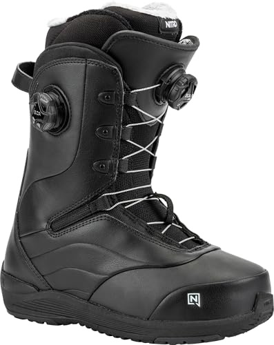 Nitro Damer Crown BOA snowboardbåt, svart, 25