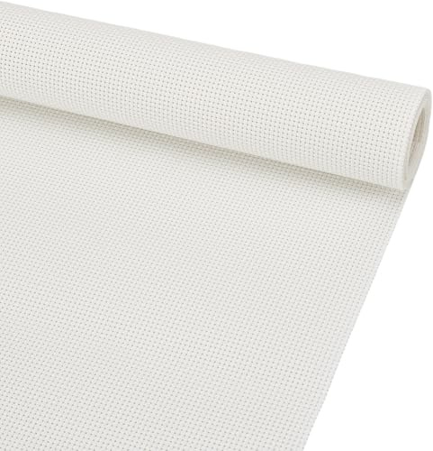 BENECREAT Tela de punto de cruz de plástico de 14 quilates, 100 x 30 cm, tela de vinilo Aida para bordado de manualidades, costura hecha a mano, manualidades, 1 mm de grosor