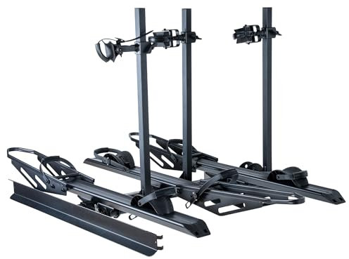 YOUNG ELECTRIC 250LBS. Capacity Foldable Aluminum 3-Ebike Rack with Ramp for Car SUV RV Truck Trailer and Van, 2 Inch Receiver