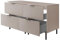 3E 3xE living.com Badezimmerschrank, Kaschmir + schwarzer Griff, 120 x 77 x 46 cm