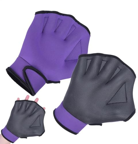 Gants de natation tissés pour la natation, gants de natation pour hommes, gants de natation d'eau pour lit tissé | Tissu en caoutchouc pour entraînement de natation, pas d'équipement de plongée qui se