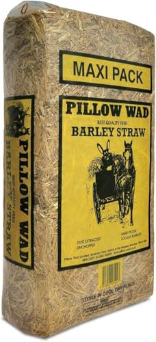 SuperGift.com Natural Pet Bedding Mix, Wood Shavings, Straw and Hay, Nest Material (Barley Straw 3kg)