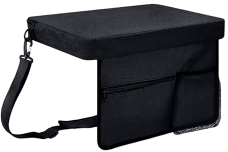 Cuscino per sedile da gioco - cuscino da stadio con schienale pieghevole, tappetino portatile | comoda base in schiuma per panca da gradin, sedia da viaggio leggera, accessorio per supporto sportivo