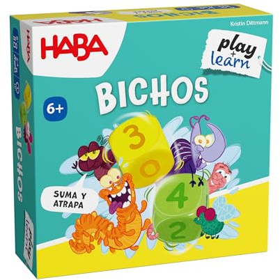 HABA 2013336004 - Bichos, Juego Infantil de Mesa de Memoria y cálculo Mental (Sumas hasta 10). Más 6 años