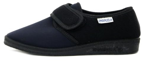 Pantofole EMANUELA DONNA - ART. 655 COLOR NERO STRAPPO E TESSUTO ELASTICIZZATO