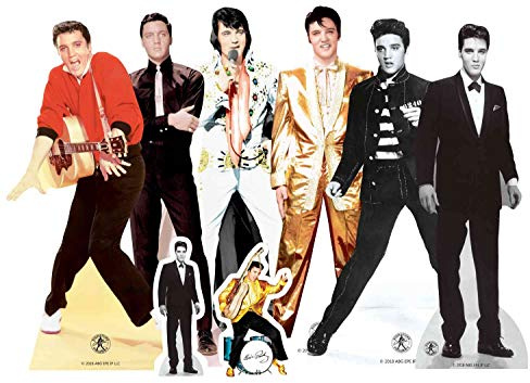 STAR CUTOUTS Fun Pack Ltd TT06 Presley Small Cardboard Cutouts Elvis Party Decorations for Fans, Crafting and Collectors Official Product, Table Tops