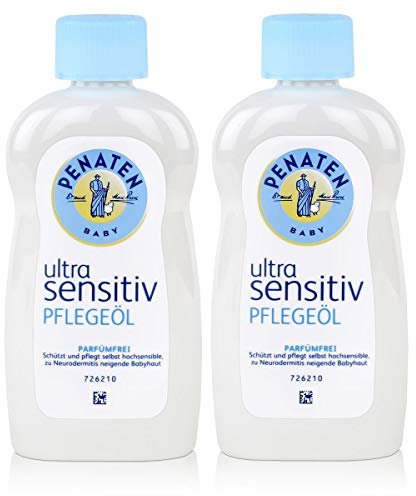 Penaten Ultra Sensitiv Pflegeöl parfümfrei, 2er Pack (2 x 200ml)