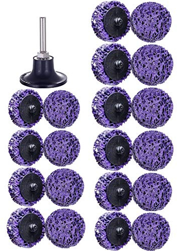 Mixiflor 21 Pcs 2 Quick Change Easy Strip Discs, Paint Stripping Wheel for Drill,Die Grinder Attachments for Strips Paint