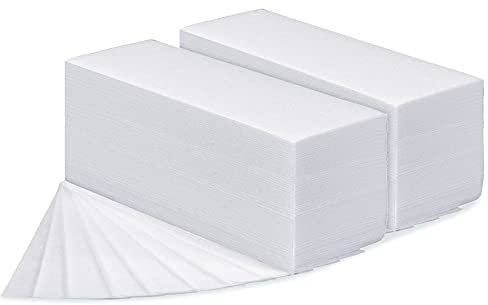 Whaline 200 Pieces Non-Woven Wax Strip, Hair Removal Wax Strips Body and Facial Wax Muslin for Arms, Legs, Underarm Hair, Eyebrow, Bikini of Women and Men (Large)