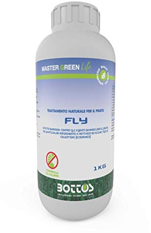 Bottos FLY Life, INSETTICIDA Naturale per Piante, Controllo Larve Dannose Prato, Azione di Antagonismo, Funghi Micorrizici, per Radici Sane, 1kg