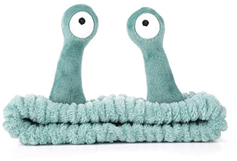 Molain Face Wash Headband, Palm and Snail Spa Hair Bands Makeup Headbands Women Cartoon Cute Coral Fleece Elastic Headband Creative Hair Accessories for Washing Face Shower Sports Beauty Skincare