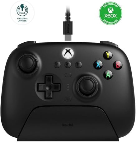 8bitdo Ultimate 3 Modus Controller für Xbox USB-C, Bluetooth, 2.4g Controller, Hall-Effekt-Joysticks, Ladestation 20 Spielstunden, Kompatibel mit Xbox Series X|S, Xbox One, Windows, Android