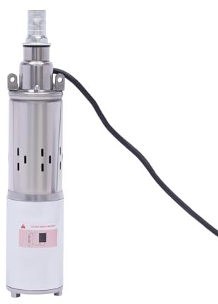 Pompa dell'acqua DC in acciaio inox, pompa da giardino, pompa per pozzi profondi, 1,2 m³/h, 12 V, 180 W