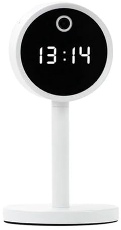 Umsoxhy Réveil Caméra HD 1080P Vision Nocturne Détection de Mouvement Portable Surveillance de Sécurité à Domicile WiFi Horloge Caméra IP