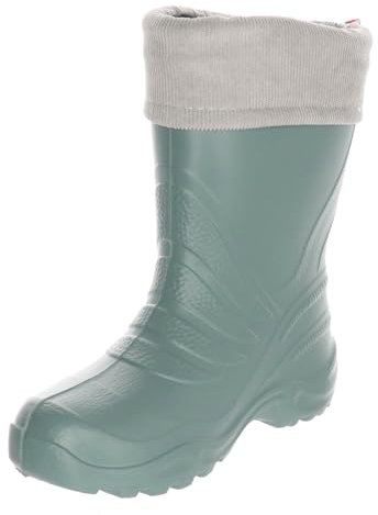 LEMIGO Stivali in gomma EVA per bambini TERMIX 861, verde grigio, 30/31 EU
