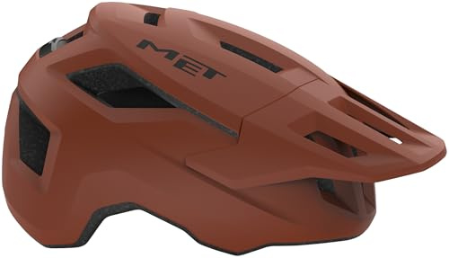 MET Shelter MIPS Mountain Bike Helmet | E-Bike Compatible Helmet for Adults, Extended Back of Head Coverage, Integrated Visor & Sunglasses Port, Maximum Airflow — Clay Matte/Medium