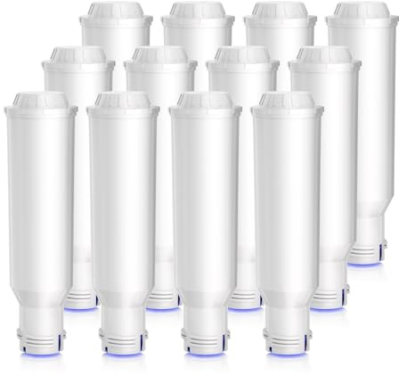 Vattenfilterpatron för kaffemaskiner, ersättning för Melitta-filterpatroner, Pro Aqua, Nivona vattenfilter, Krups F088, filterpatron, kompatibel med Krups, Caffeo Solo (12 staplar)