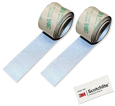 Salzmann Reflektorband - Zuschneidbares Warnklebeband - Hergestellt mit 3M Reflektierendem Material