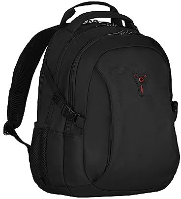 Wenger Sidebar 601468, 16 Inch Laptop Backpack with Tablet Pocket, 21 Litres, Padded Laptop Compartment, Ideal for Business, School, Travel, Black 26 x 37 x 45 cm