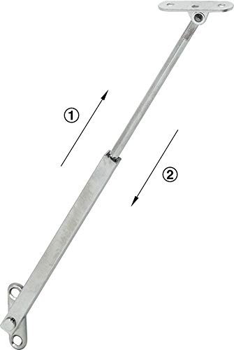 Gedotec Klappenhalter Truhen Deckelstütze für Holz-Deckel - Fall-Ex | Klappenbeschlag für Deckelhöhe bis 450 mm | Deckelhalter mit einstellbarer Bremswirkung | 1 Stück - Klappen-Scharnier Möbel-Türen