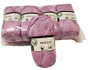 Tresfere Cotone per Maglieria Fiocco Pacco 250g col 7410 Lilla