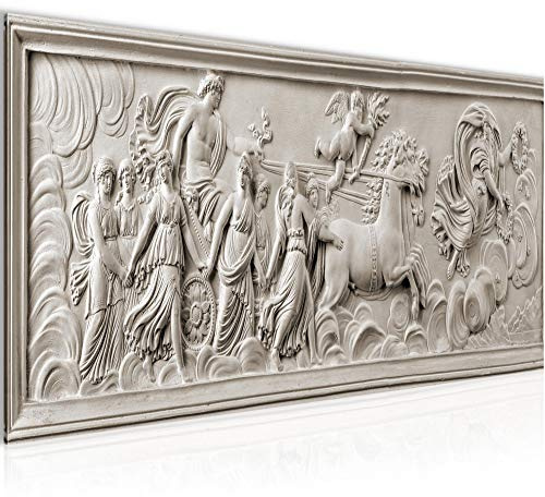 Runa Art Decoración de la pared del panel de alivio de la Antigua Roma - 100 x 40 cm Vista de impresión en lienzo Salón Apartamento - listo para colgar - 025612th
