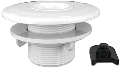 well2wellness® Verstellbare Pool Einlaufdüse Einströmdüse MEGA 50mm x 2 AG für Folien- und Betonbecken (EM4415)