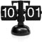 Flip Clock, Retro Digital Flip Down Clock Retro Vintage Design Auto Flip Clock Schreibtisch Uhr Tisch Uhr Daunen Uhr genaue mechanische Tabletop Flip Clock für Wohnzimmer Studie(Schwarz)