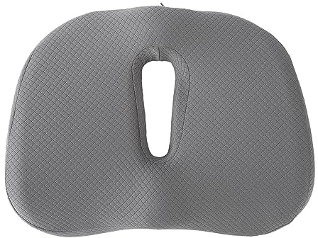 Ortopedisk Munkkudde, Memory Foam Gel Hemorrojder Kudde för Svanskotan, Stödkudde för Kontor, Bil, Hem (Grå)
