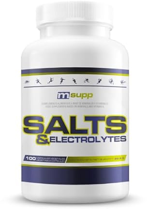 MM Supplements - Salts & Electrolytes - 100 Cápsulas - Sales Minerales y Electrolitos - Refuerza Sistema Nervioso y Muscular - Evita Calambres - Reduce Cansancio y Fatiga - Absorción Calcio y Fósforo