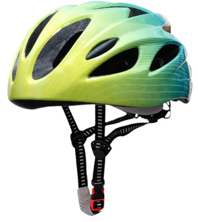 LOVIVER Fahrradhelm für Kinder Rennradhelm Einstellbar Bessere Dämpfung Kinderfahrradhelm Sporthelm für Radfahren im Freien, Gelbgrün