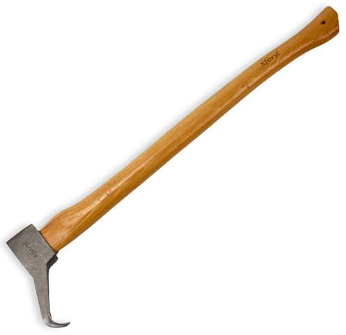 Xforst X-P88 Sapie Sappie est idéal pour déplacer et ramasser des bûches et des Morceaux de Bois. avec Manche en frêne de 80 cm et tête Robuste de 0,8 kg en Acier au Carbone forgé.