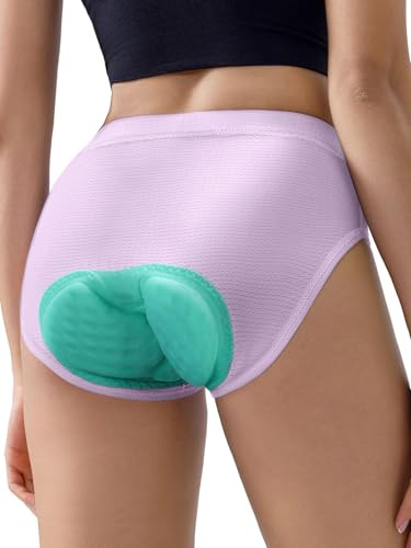ARESFUEL Short de Cyclisme rembourré Short de Cyclisme pour Femmes Slip Triangulaire Respirant avec Rembourrage 5004 Rosa XL