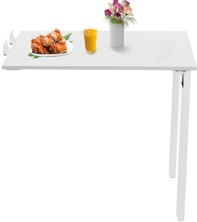 Repomanda Mesa Plegable de Comedor en Madera Montado en Pared Mesa de Cocina Plegable Capacidad de Carga 60kg Mesa Cocina Plegable pour Comedor, Cocina, Bar, Pared, 75x40cm