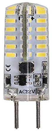 Buachois GY6.35 Bombilla LED, 12V Bi Pin Bulb 3W Mini PC Bombilla para lámpara RV Embarcaciones Paisaje Senderos Paso de iluminación Reemplazo para candelabros de Techo para el hogar(Luz Blanca fría)