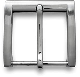 almela - Gürtelschnalle - Schnalle - Ersatzschnalle - Gebürstetes Silber - Schnalle Gürtel - Wechselgürtel - Buckle Belt (Silber, 35mm)